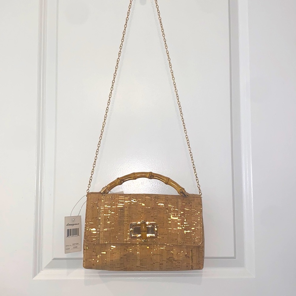 D’Margeaux Cork Crossbody with Bamboo Handle - Picture 3 of 6